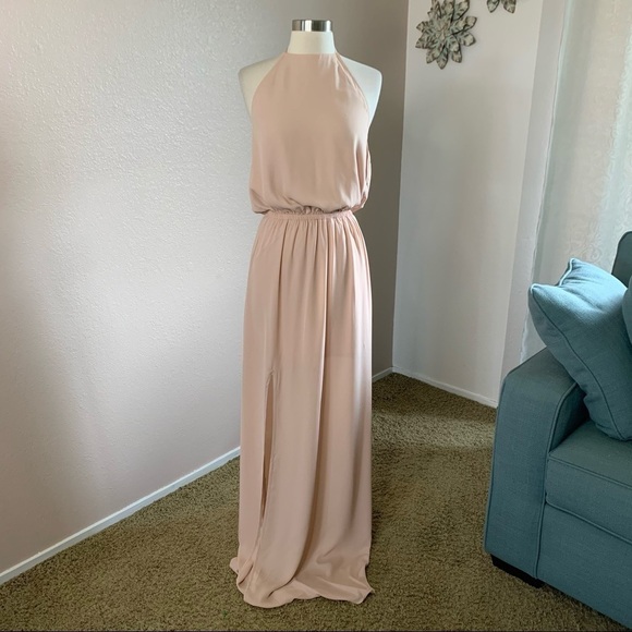 Show Me Your MuMu Heather Halter Dusty Blush Crisp - Picture 10 of 11